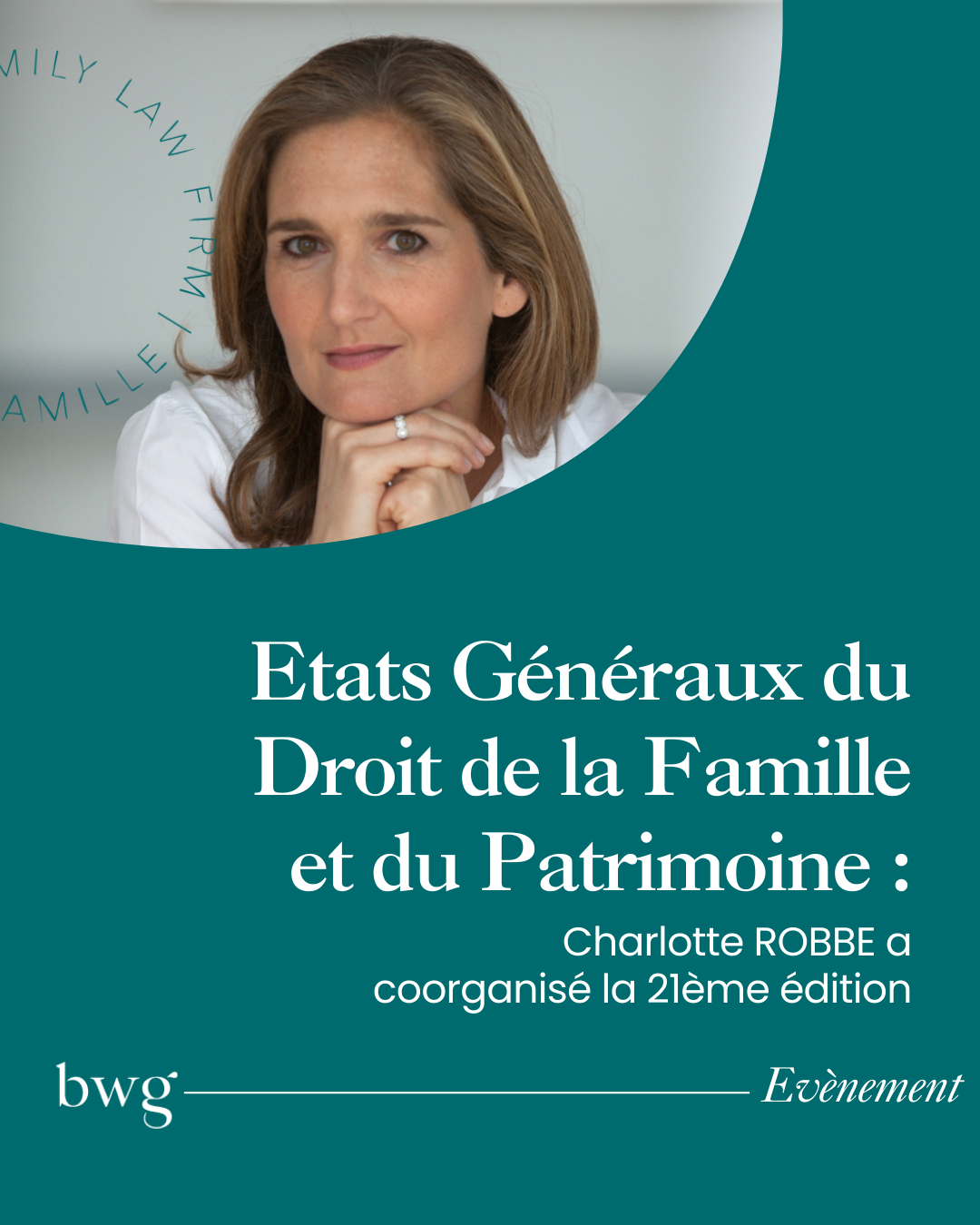 Les 30 et 31 janvier 2025 Charlotte ROBBE a coorganisé la 21ème édition des Etats Généraux du Droit de la Famille et du Patrimoine